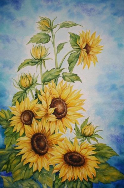 Джейн Пеллант Подсолнухи