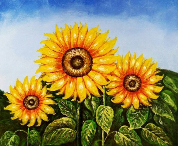 Нарисовать подсолнух