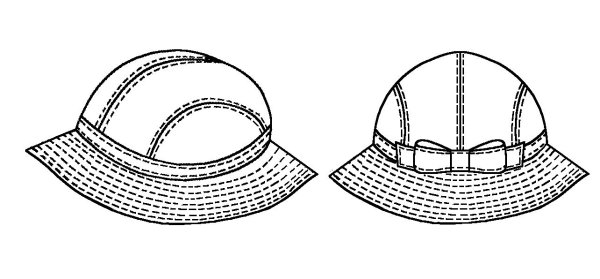 Выкройка широкополой шляпы