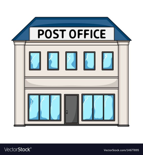 Почта здание вектор