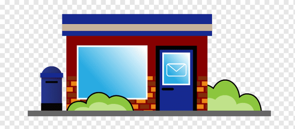 Почта здание мультяшное