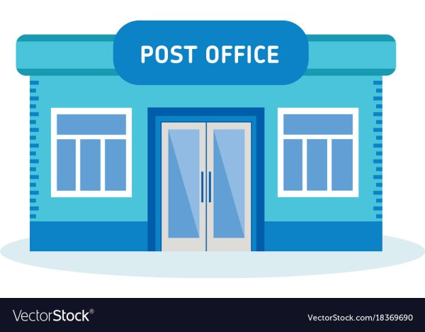 Здание почты иконка