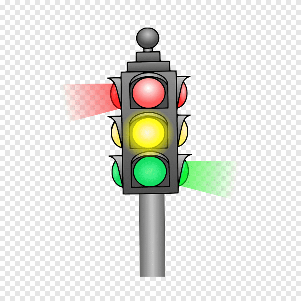 Светофор на прозрачном фоне