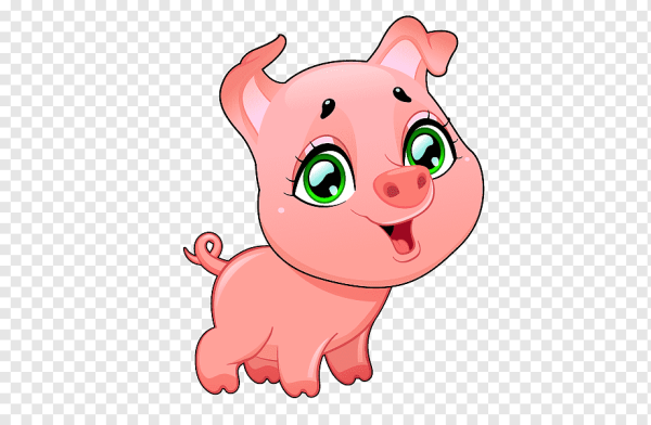 Поросенок мультяшный