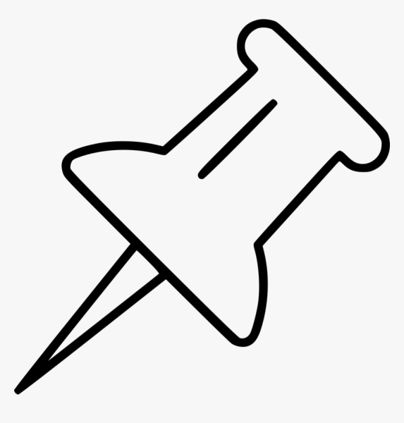 Кнопки канцелярские черные