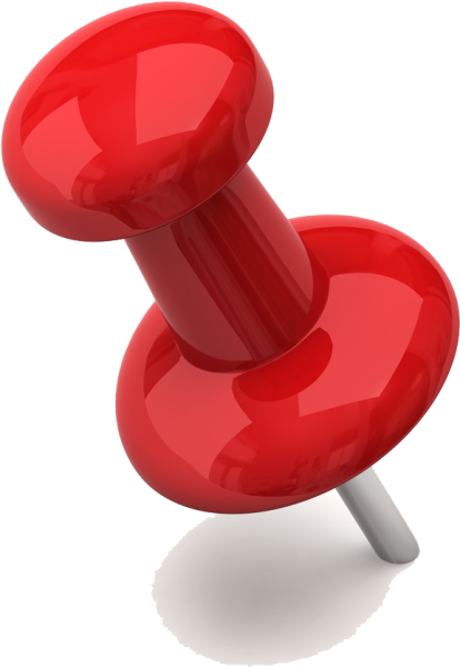 Кнопка канцелярская красная