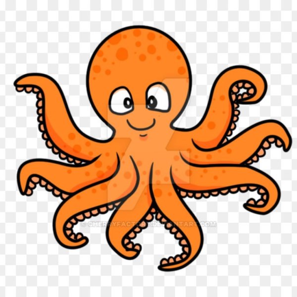 Мультяшная Осьминожка