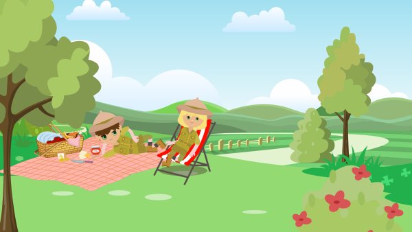 Пикник на даче вектор