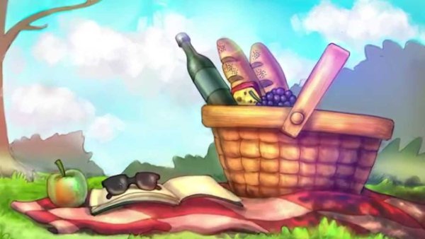 Пикник мультяшный