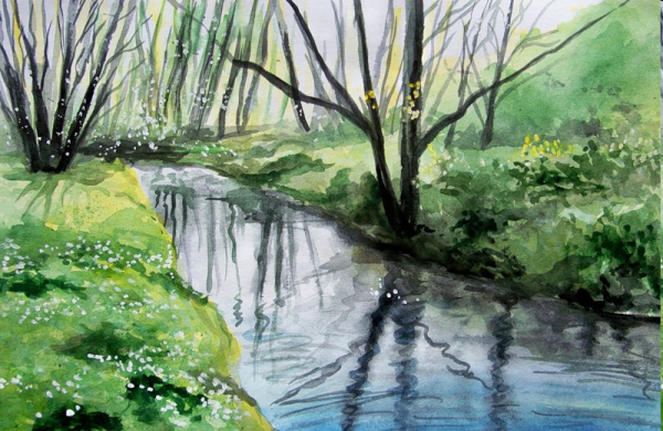 Нарисовать Ручеек