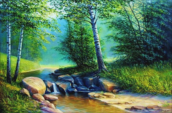 Речка мультяшная