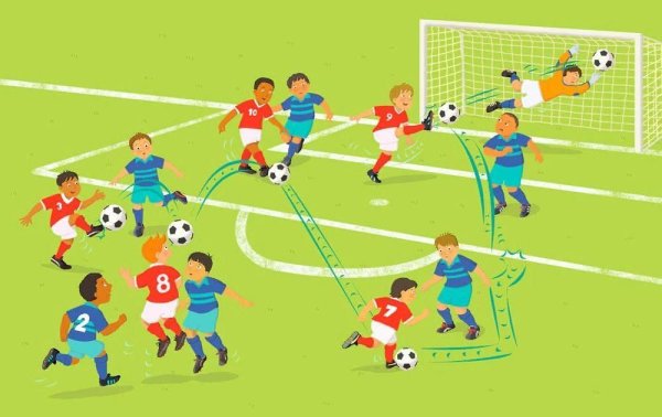 Футбол раскраска для детей