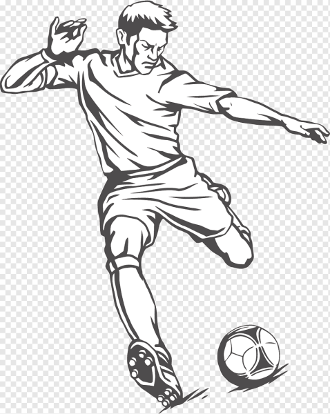 Раскраска футболисты