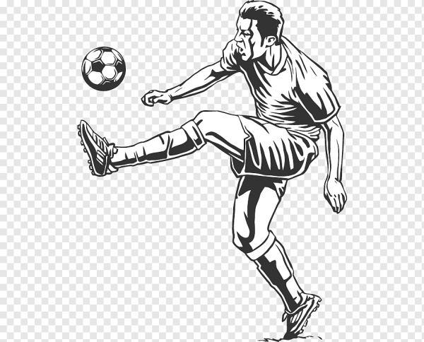 Футболист рисунок