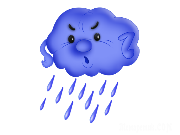 Тучка рисунок для детей