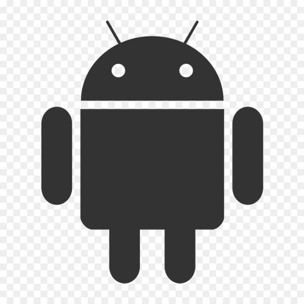 Значок андроид черный