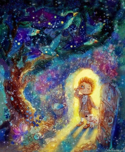 Сказочное дерево рисование