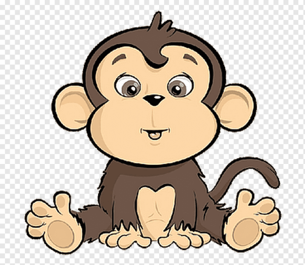 Обезьянка мультяшная