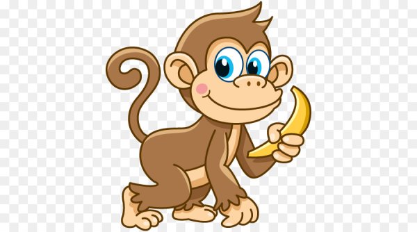 Обезьяна мультяшная