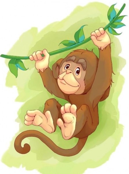 Обезьянка мультяшная