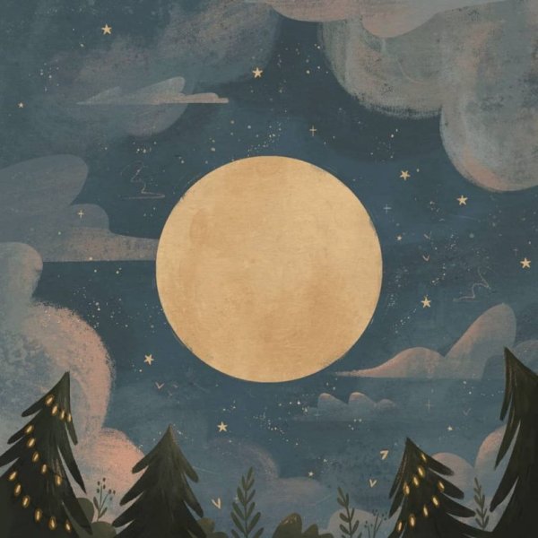 Луна рисовать