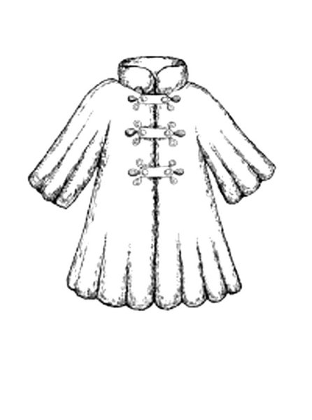 Шубка раскраска для детей