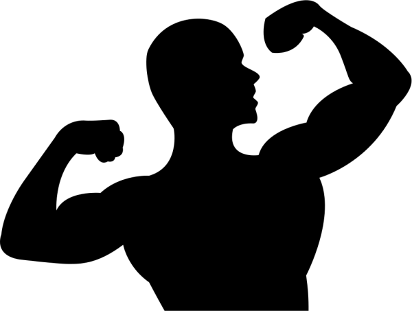 Силуэт спортивного мужчины