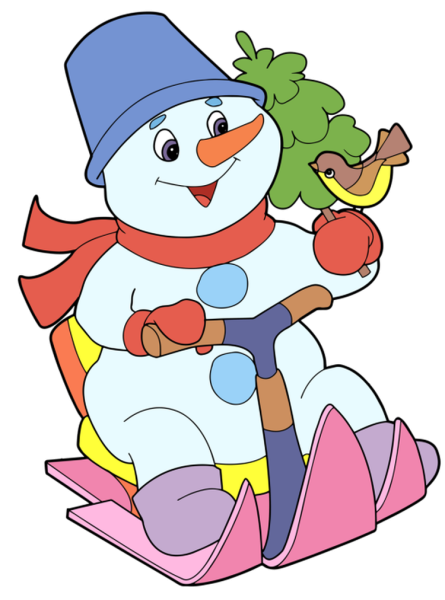 Нарисовать снеговика