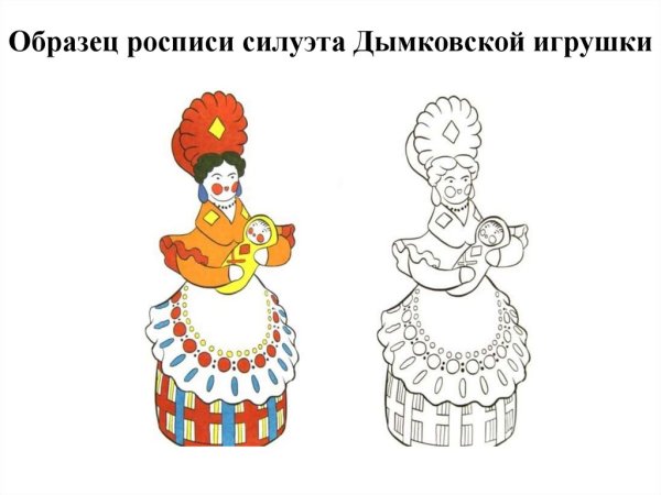 Роспись дымковской игрушки