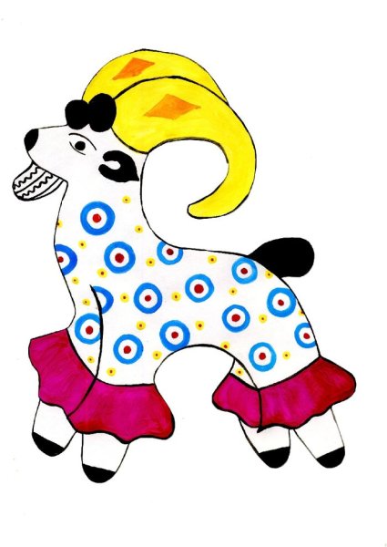 Дымковская игрушка рисунок