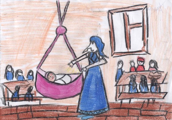 Рисунок к спящей царевне 5 класс Жуковский