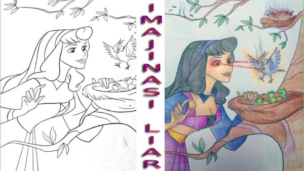 Рисунок спящей красавицы