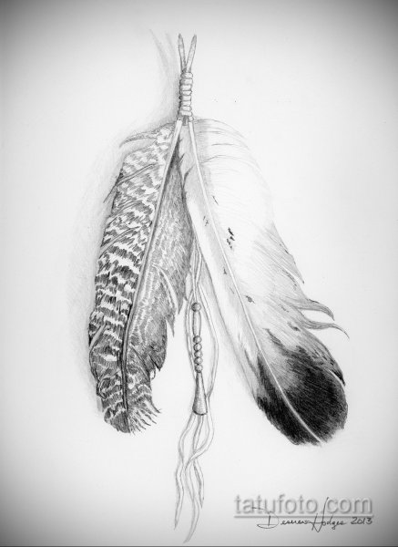 Совиное перо эскиз