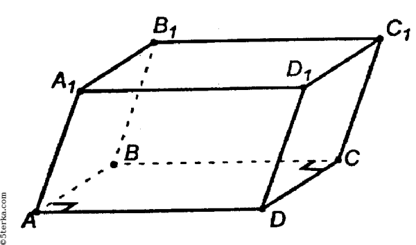 Наклонный параллелепипед чертеж
