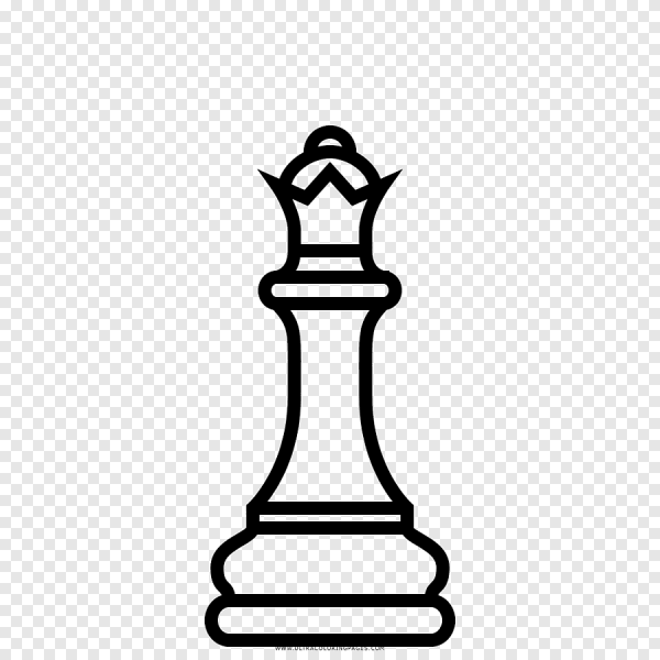 Шахматная фигура ферзь вектор