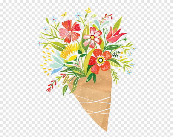 Букет цветов раскраска для детей