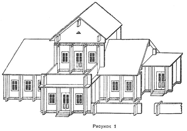 Эскиз макета здания