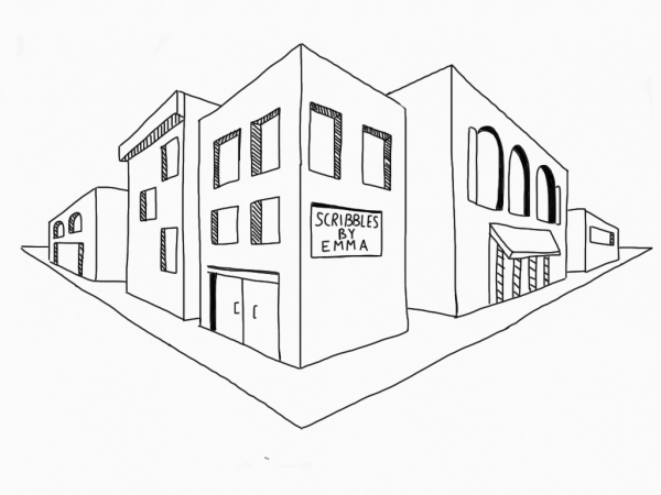 Рисование зданий в перспективе