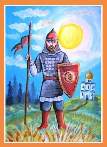 Портрет богатыря 4 класс Илья Муромец