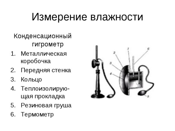 Конденсационный гигрометр схема устройства