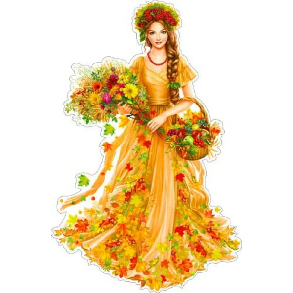 Женщина осень