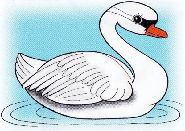 Лебедь для детей
