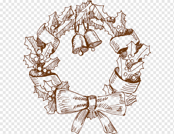 Векторный Рождественский венок