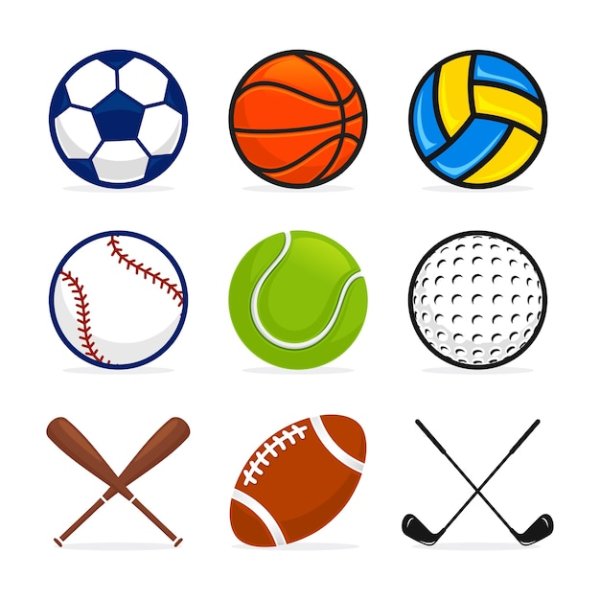 Рисование спортивный инвентарь