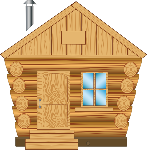 Рисование русской избы
