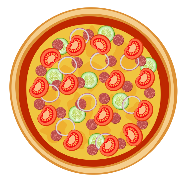 Пицца мультяшная