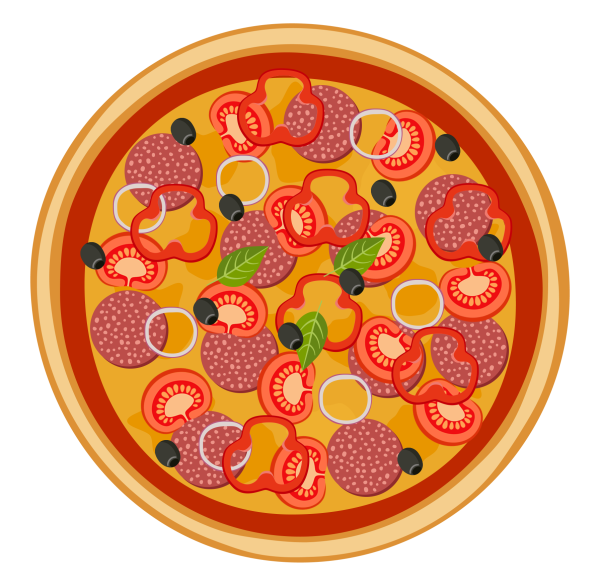 Нарисовать пиццу