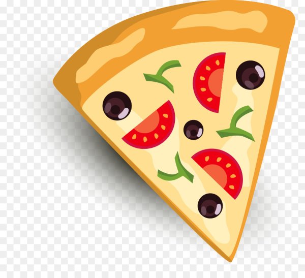 Нарисовать кусочек пиццы