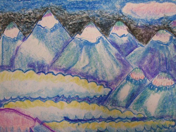 Иллюстрация к стихотворению Лермонтова горные вершины