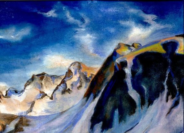 Иллюстрация к горные вершины Лермонтова